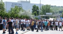 Protesti radnika "Fiata" u Kragujevcu